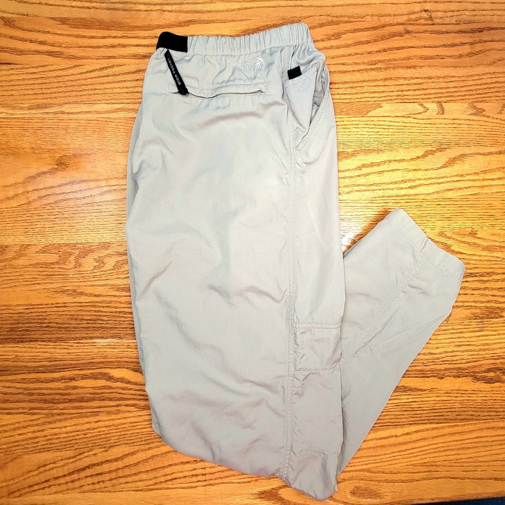 The North Face Cargo Pants Pockets Womens Large (26" Elastic Waist) Beige - Picture 3 of 15